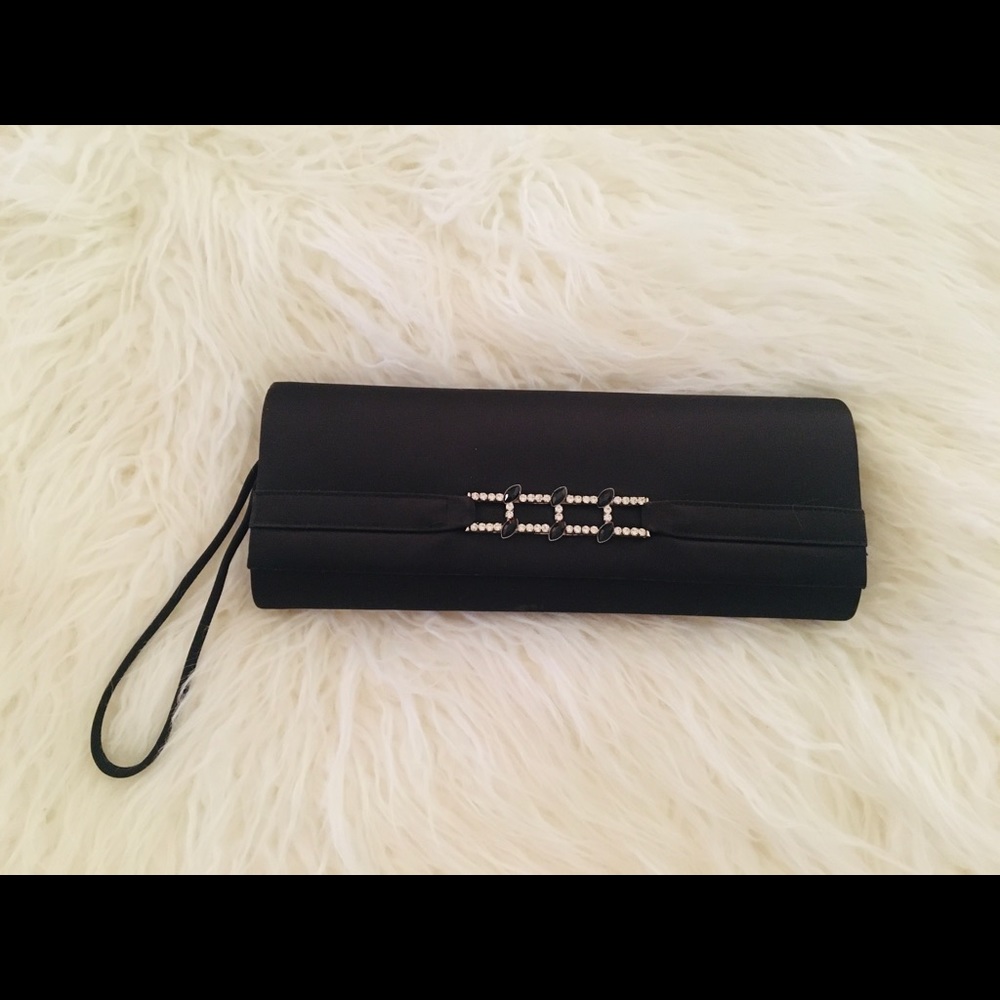 Black clutch bag